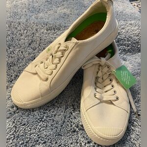 Bright White Canvas Sneakers